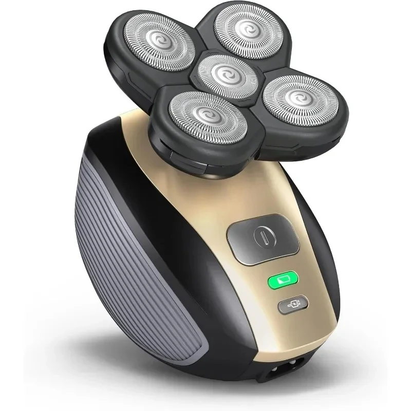 

Электрическая головка для волос Ultimate Мужская беспроводная перезаряжаемая водонепроницаемая бритва для влажного/сухого черепа и лысины с вращающимися лезвиями, машинки для стрижки