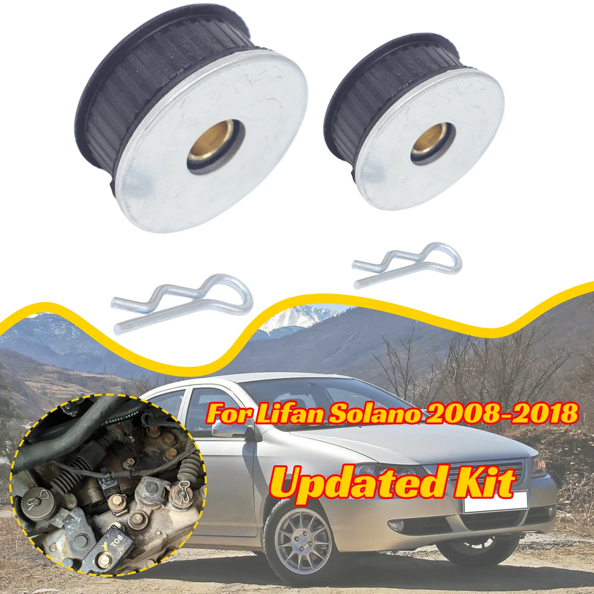 

Gearbox Shift Cable Linkage Control Bushing For Lifan Solano 2008 2009-2018 620 Martin Motors W/ Washer Cotter Pin Clip Rplace