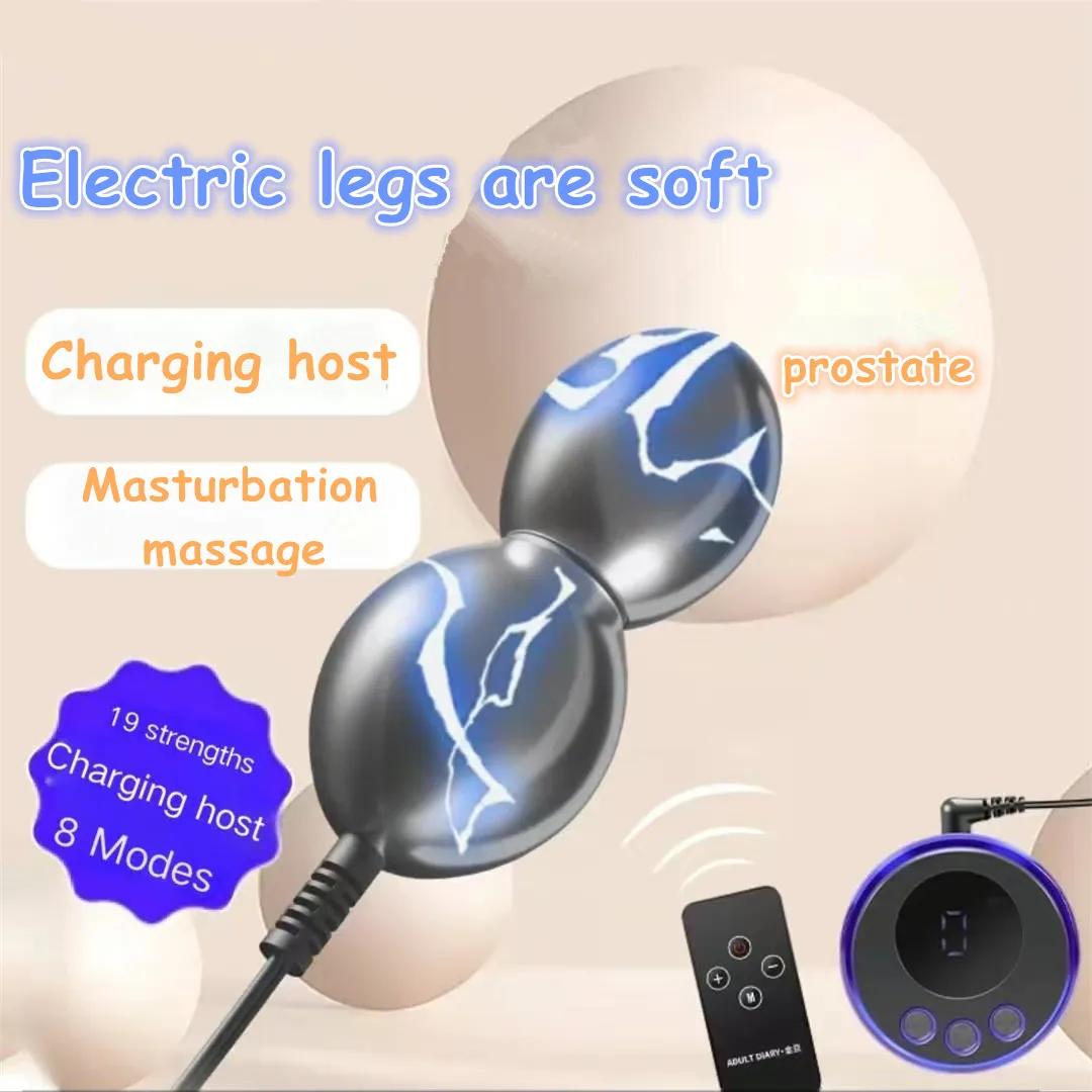 Adult toys Electric Shock Butt Plug Stimulation Metal Anal Blockage plugs anul Dilator E-stim Prostate Massage G-Spot Stimulator