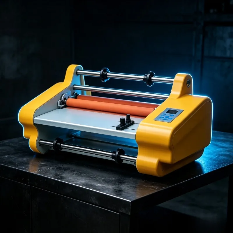 A3 Automatic Laminator 350Mm Width Desktop Hot Roll Film Machine For Document Color Page Pre-Coated Film Laminating