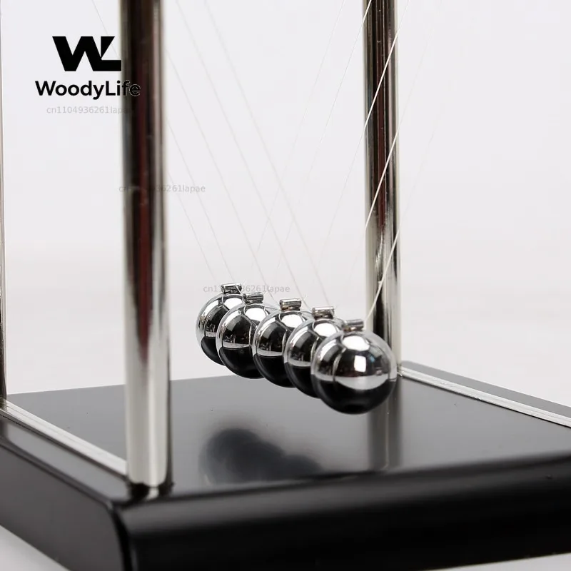 Square T-shaped Newton pendulum, permanent motion meter collision ball Newton billiards home improvement view 4