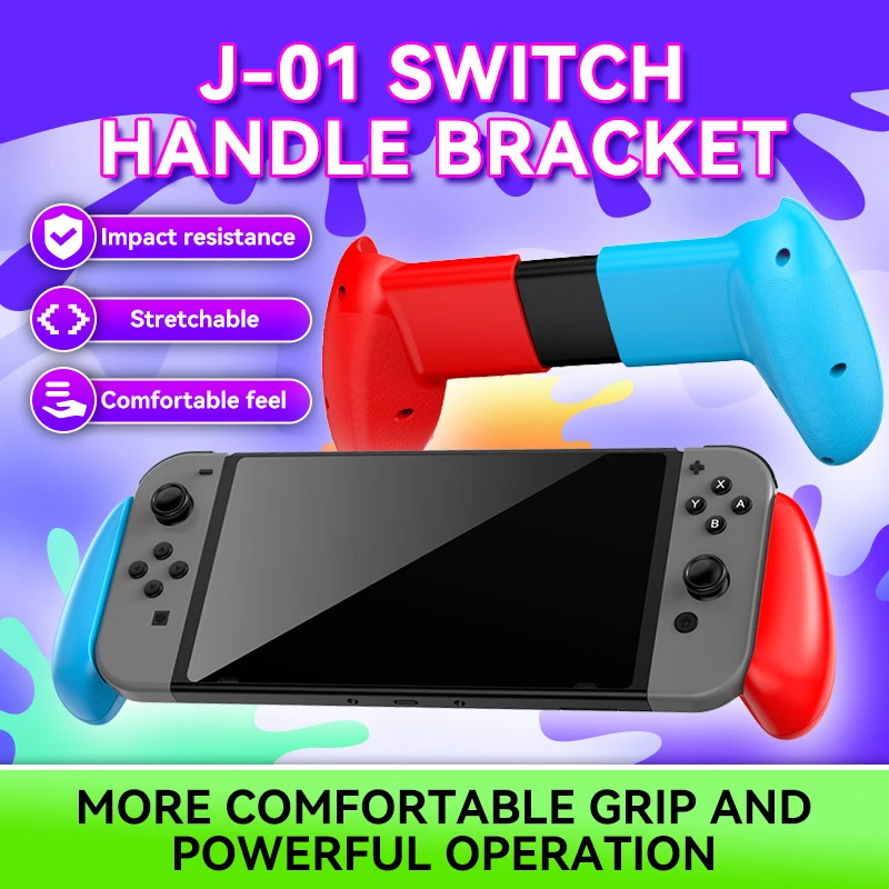 Soporte de Agarre Extensible para Consola de Juegos, para Nintendo Switch OLED, Agarre Protector de ABS, Agarre Antideslizante, Accesorio para NS