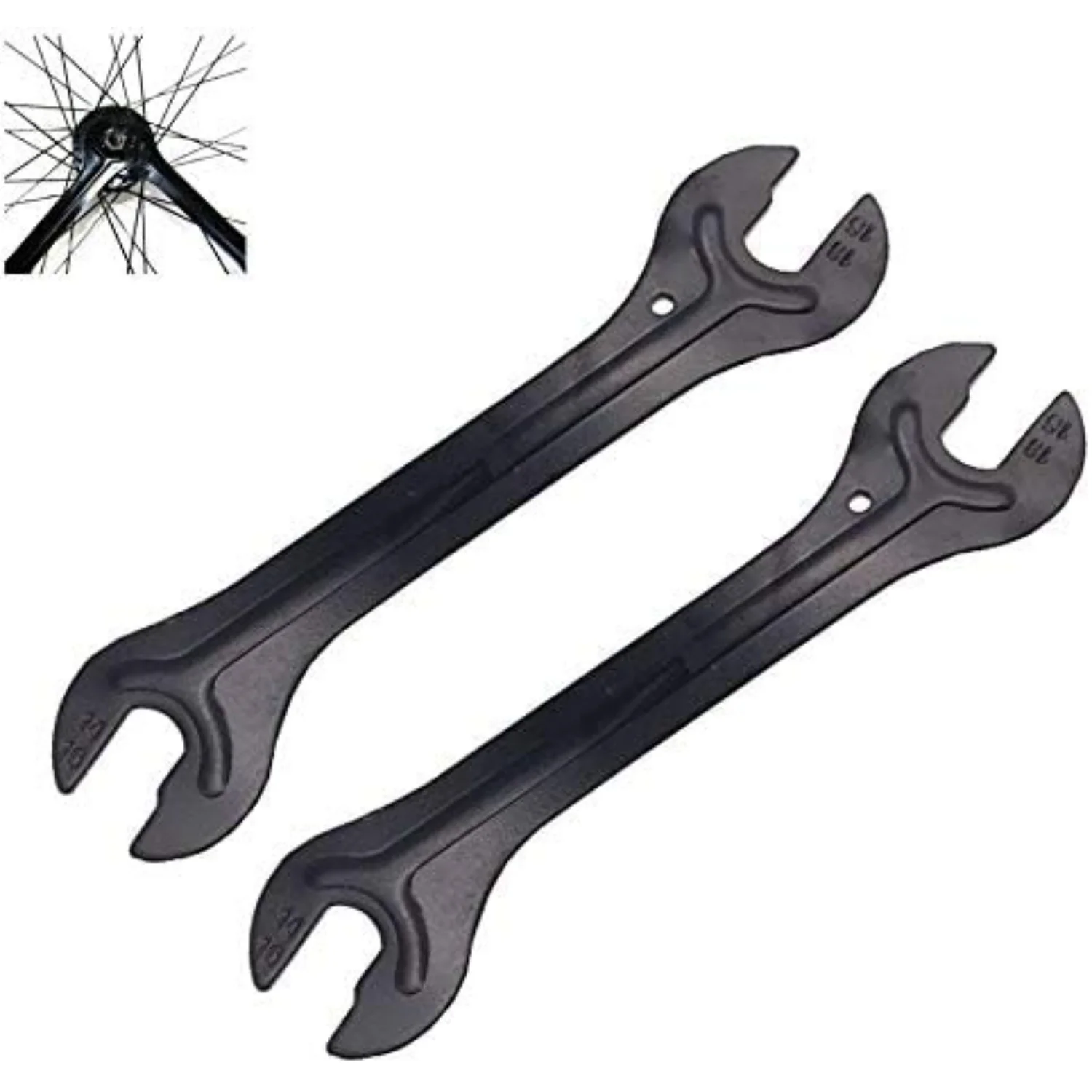 

2 PCS Bicycle Wheel Hub Axle Cone Adjuster Wrench Pedal Spanner Removal Repair Tool 13,14,15,16mm