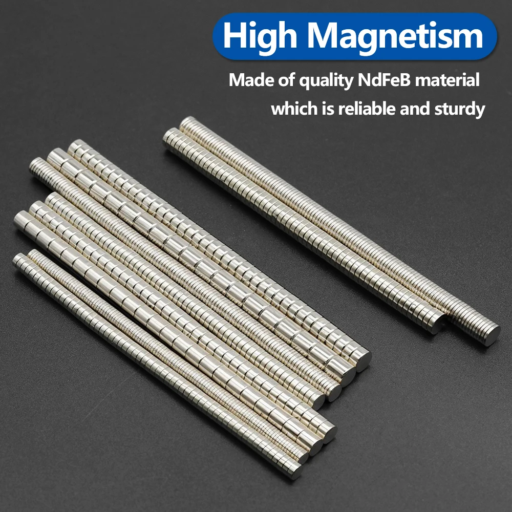 مغناطيس النيوديميوم القوي N35 NdfeB المغناطيسي الدائم imanes مغناطيس الثلاجة القوي للغاية لتقوم بها بنفسك 6x1 6x2 5x1 5x3 4x1.5 4x2