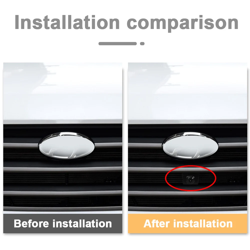 

TEENRAM для Hyundai 2015/2016 новая камера Tucson ночного видения AHD 1080P с логотипом автомобиля, камера переднего вида «рыбий глаз» 150 ° Линза водонепроницаемая