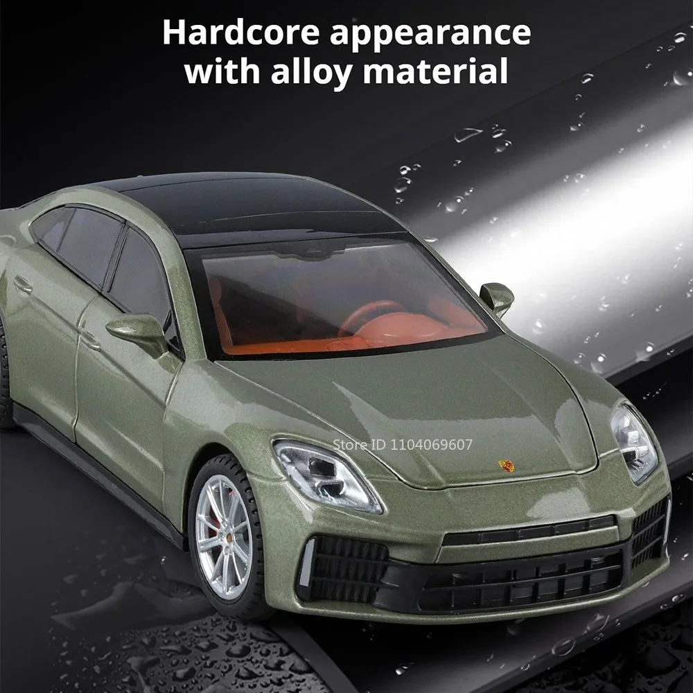 1:24 파나메라 카이엔 S 모델 장난감 자동차 합금 다이캐스트 사운드 라이트 도어 오픈 풀백 정교한 인테리어 장식 차량