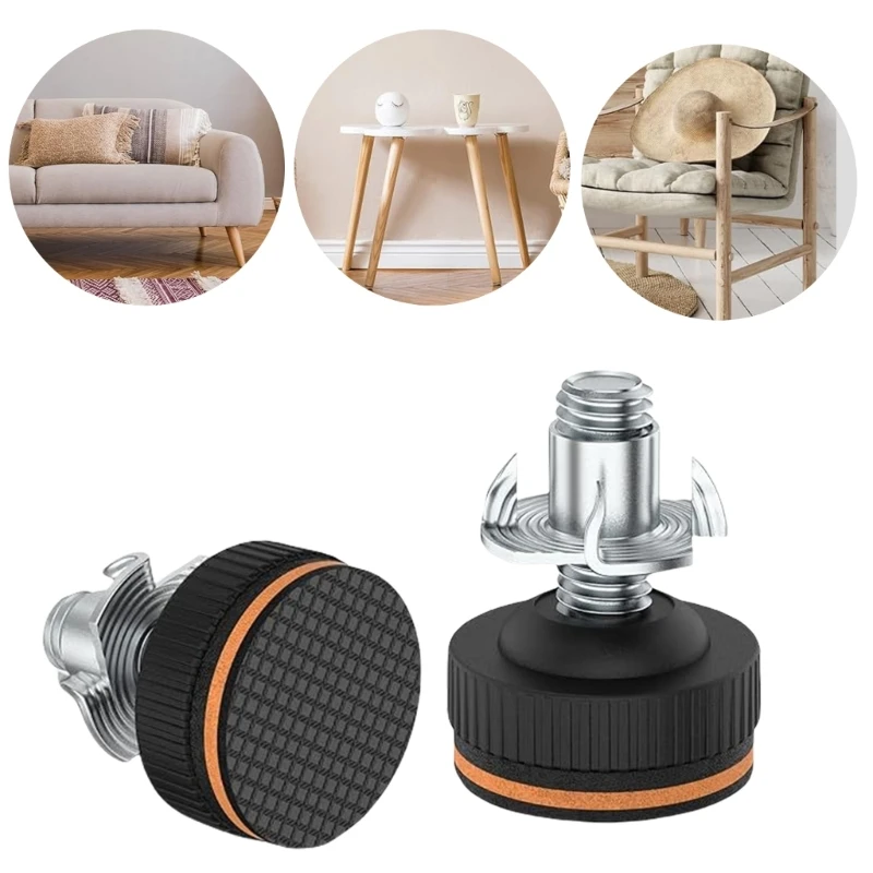 Estabilizadores muebles Niveladores ajustables 3/8" con almohadilla para piso madera