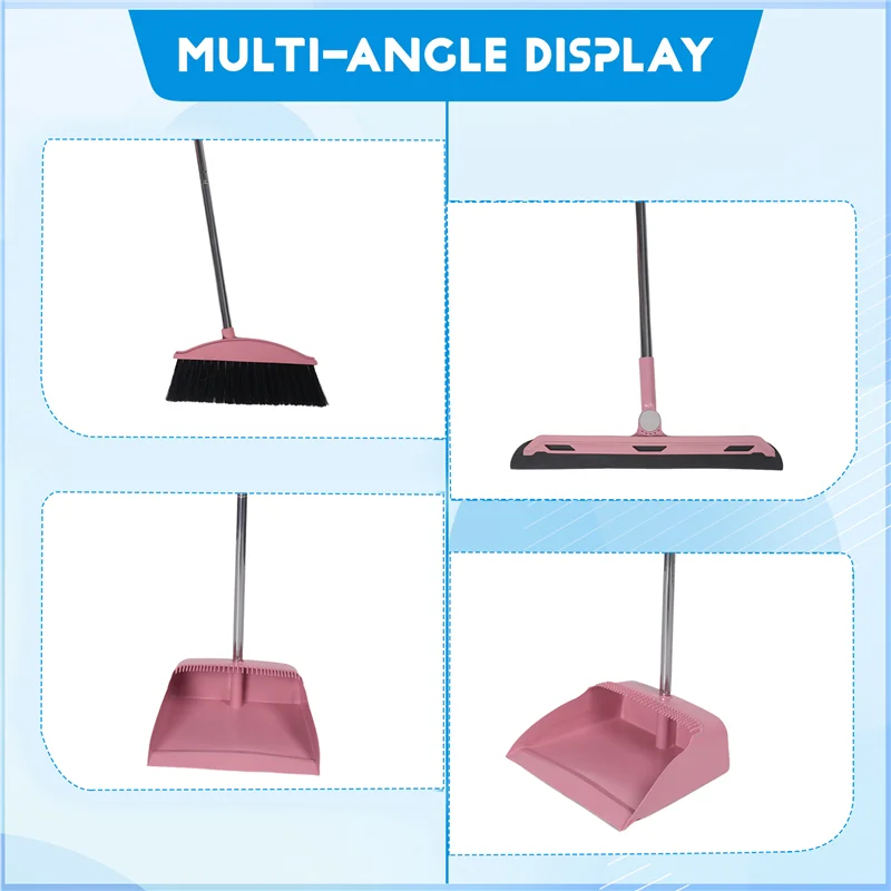 A40Z-Совок, набор метлы, стеклоочиститель для пола, набор для бытовой уборки с длинной ручкой, набор для чистки вестибюля, бытовой кухни