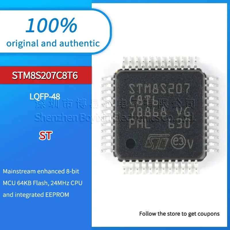 

Original genuine STM8S207C8T6 LQFP48