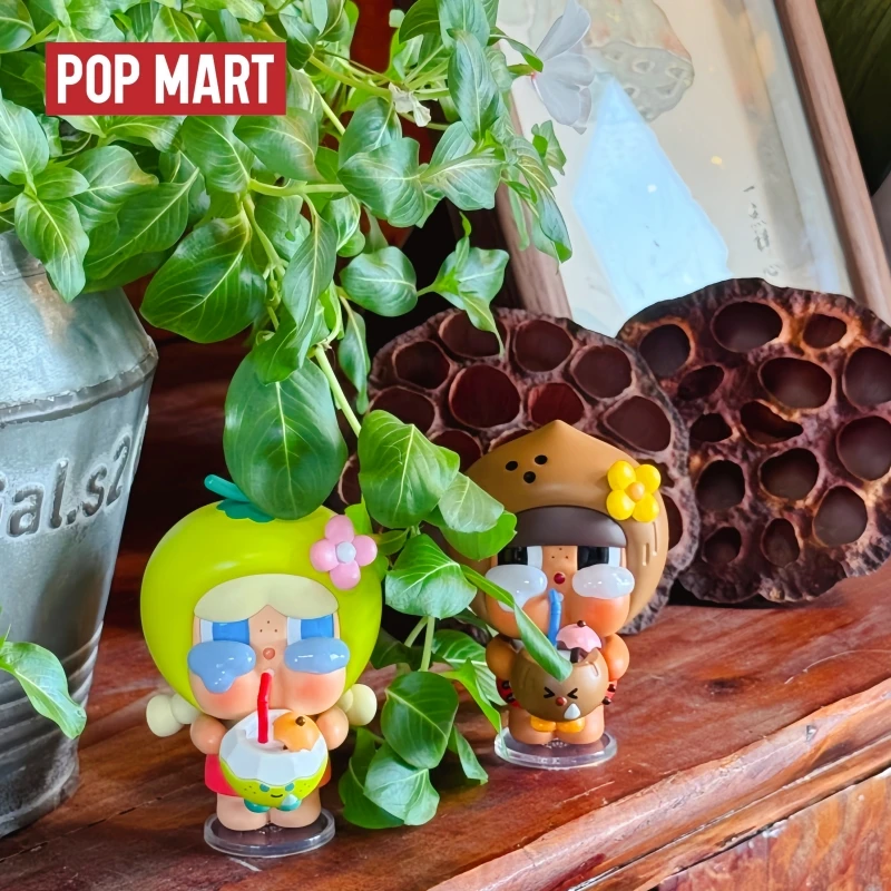 

Hot Selling Genuine Stock Popmart Crybaby Coconut King Coconut Green Series Handmade Hanging Card Blind Box Trendy Pendant Gifts