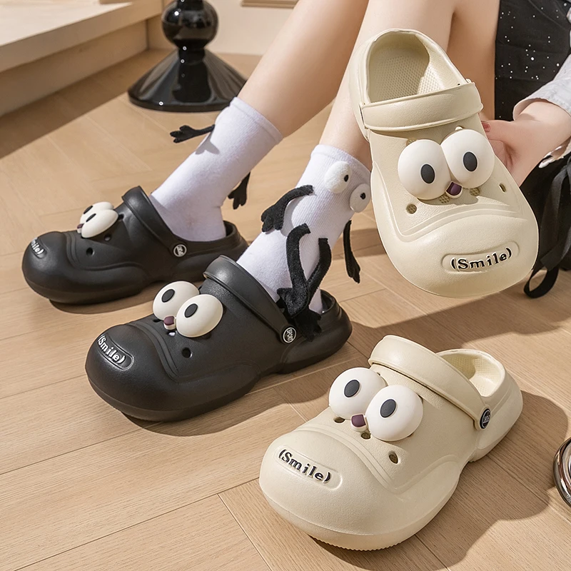 Platform sandals Summer female Bao-headed girl cute Y2K dopamine ins outside wearing elevated EVA slippers