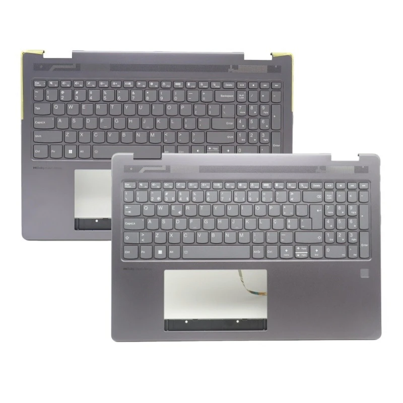 M New Laptop Parts for Lenovo Yoga 7 16IRL8 Laptop Palmrest Upper Cover with US/Portuguese Keyboard Fingerprint