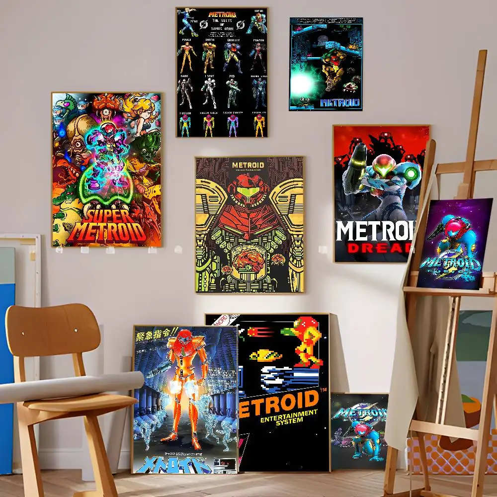 Anime Metroid Prime Good Quality Prints and Posters Vintage Room Bar Cafe Decor Home Decor view 2