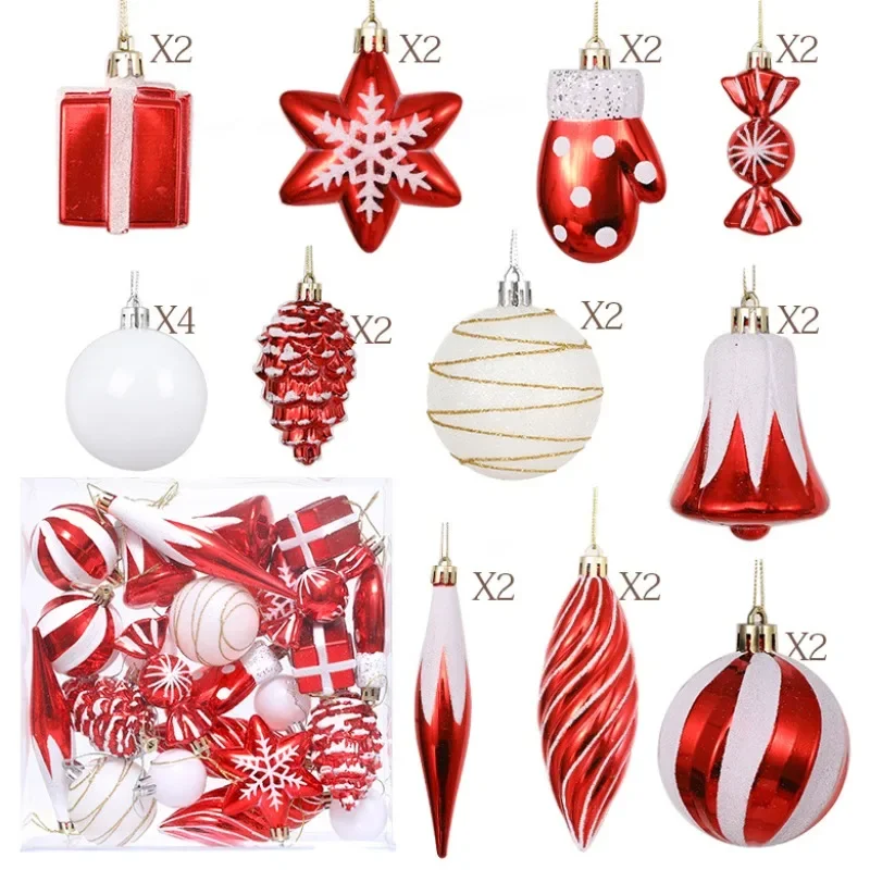 New Christmas Decorations, Special-shaped Christmas Balls, Canes, Candy Cakes, Gift Packs, Christmas Tree Pendants