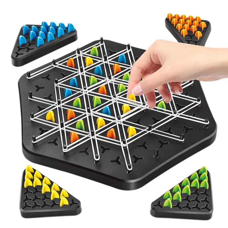 B-Est Chain Triangle Game,Chain Chess Board Puzzle Game Chain Triangle Chess Game