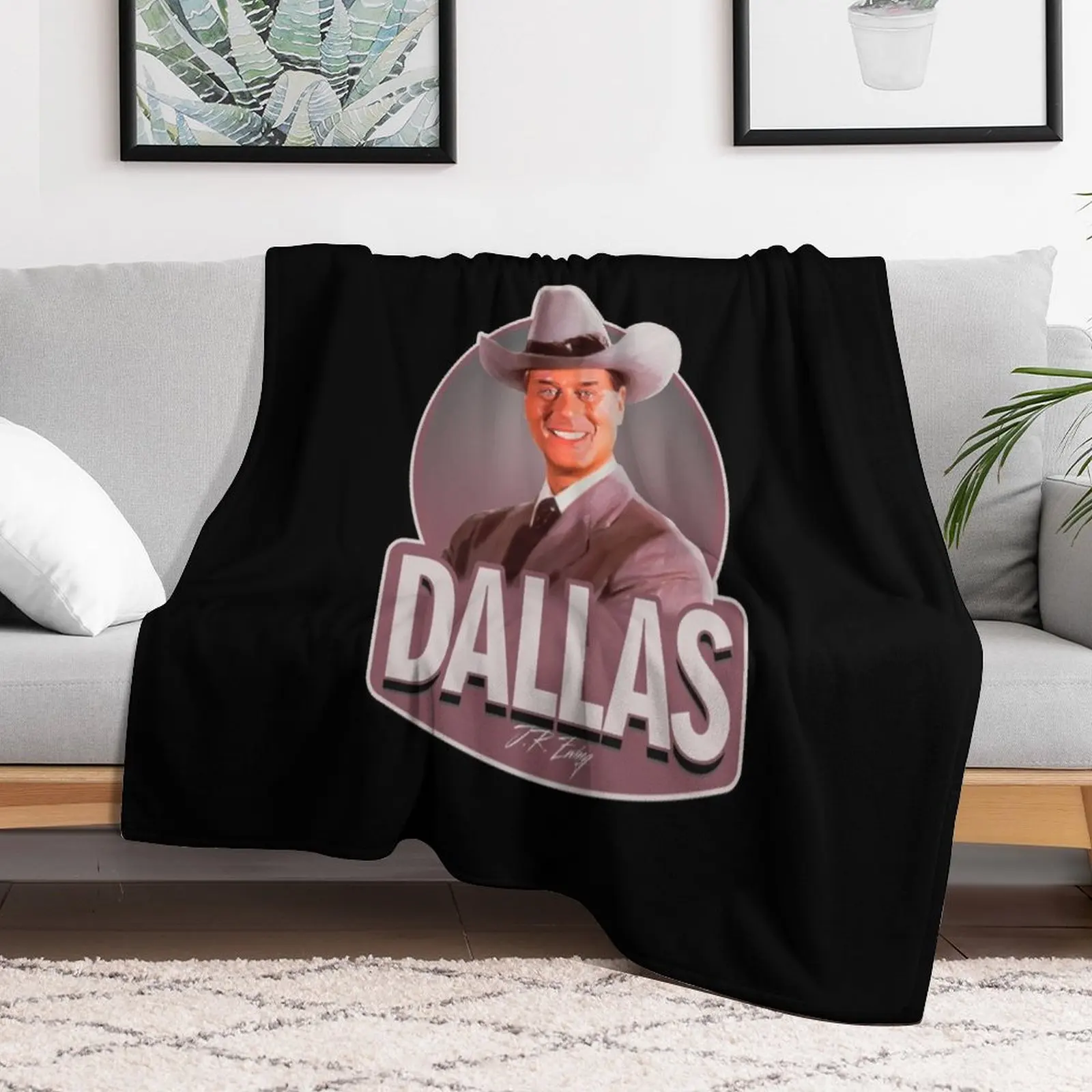 Dallas JR Ewing Throw Blanket sofa bed Bed covers Winter beds Blankets