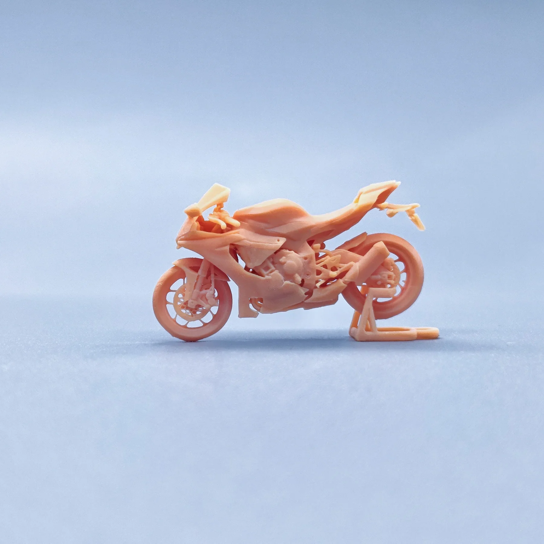 1/64 1/43 Figurines Scale Model Resin Motorcycle YZF R1 2015-201 Uncolored Miniatures Diorama Hand-painted V133