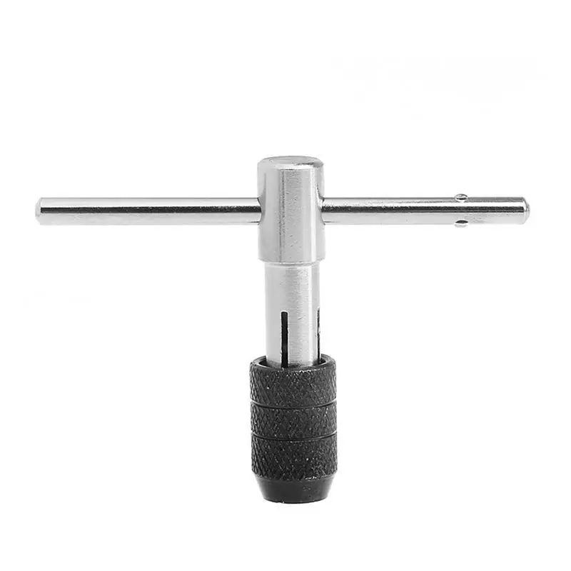 Ergonomic Ratcheting T Handle Tap Wrench for M3 M6 Reamer, Enhance Efficiency in Bike Repair and Furniture Assembly