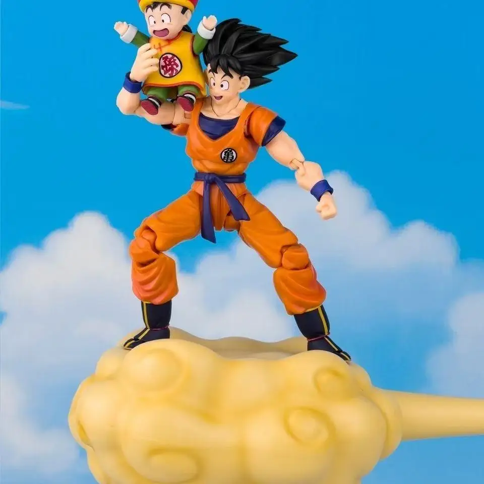 

Demoniacal Fit Dragon Ball SHF Father and Son The Unbreakable Bond Son Goku & Gohan Kid Kintoun Anime Action Figure Figurine Toy