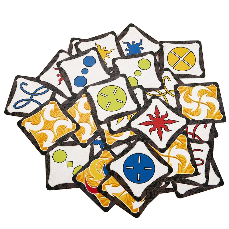 Jogo de tabuleiro da selva, token de madeira marrom, par rápido, floresta, velocidade, jogo de cartas de festa