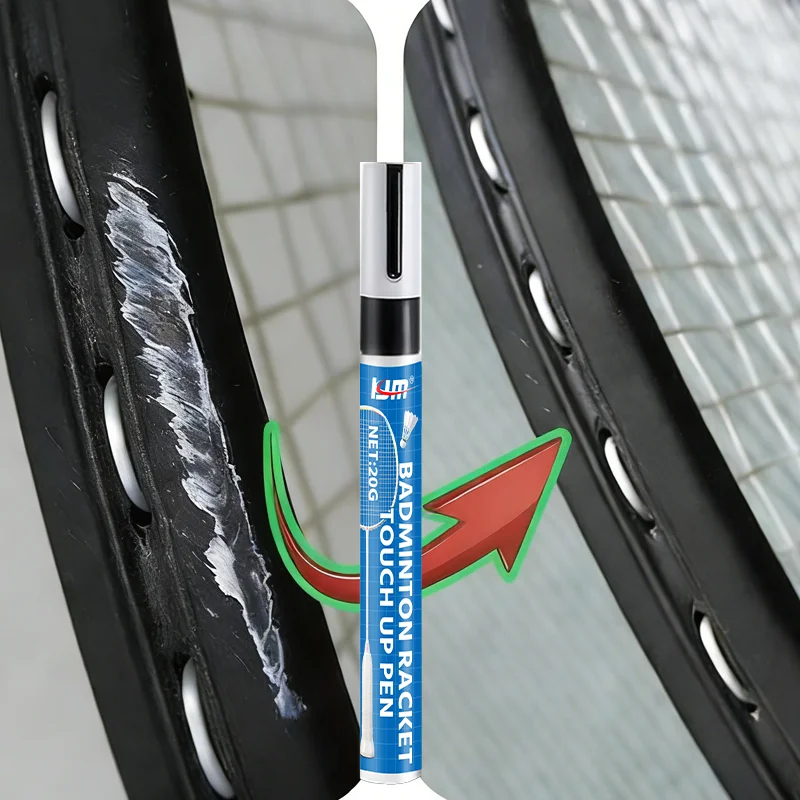 LJM 20G Badminton Racket Touch Up Pen Scratch Repair Paint Pen For Racket Frame Scratch Resistant Long Lasting Restoration