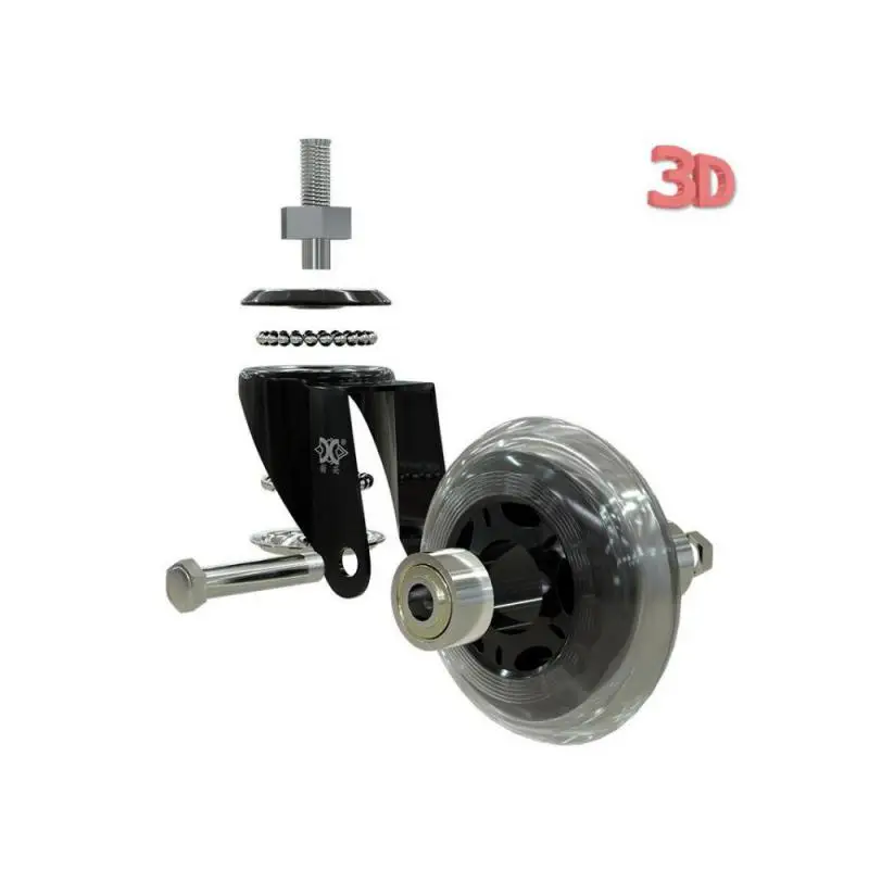 Imagem -04 - Universal pu Screw Roller Ice Wheel Eletroforese Equipamentos de Entretenimento Mudo Caster Scooter Pacotes