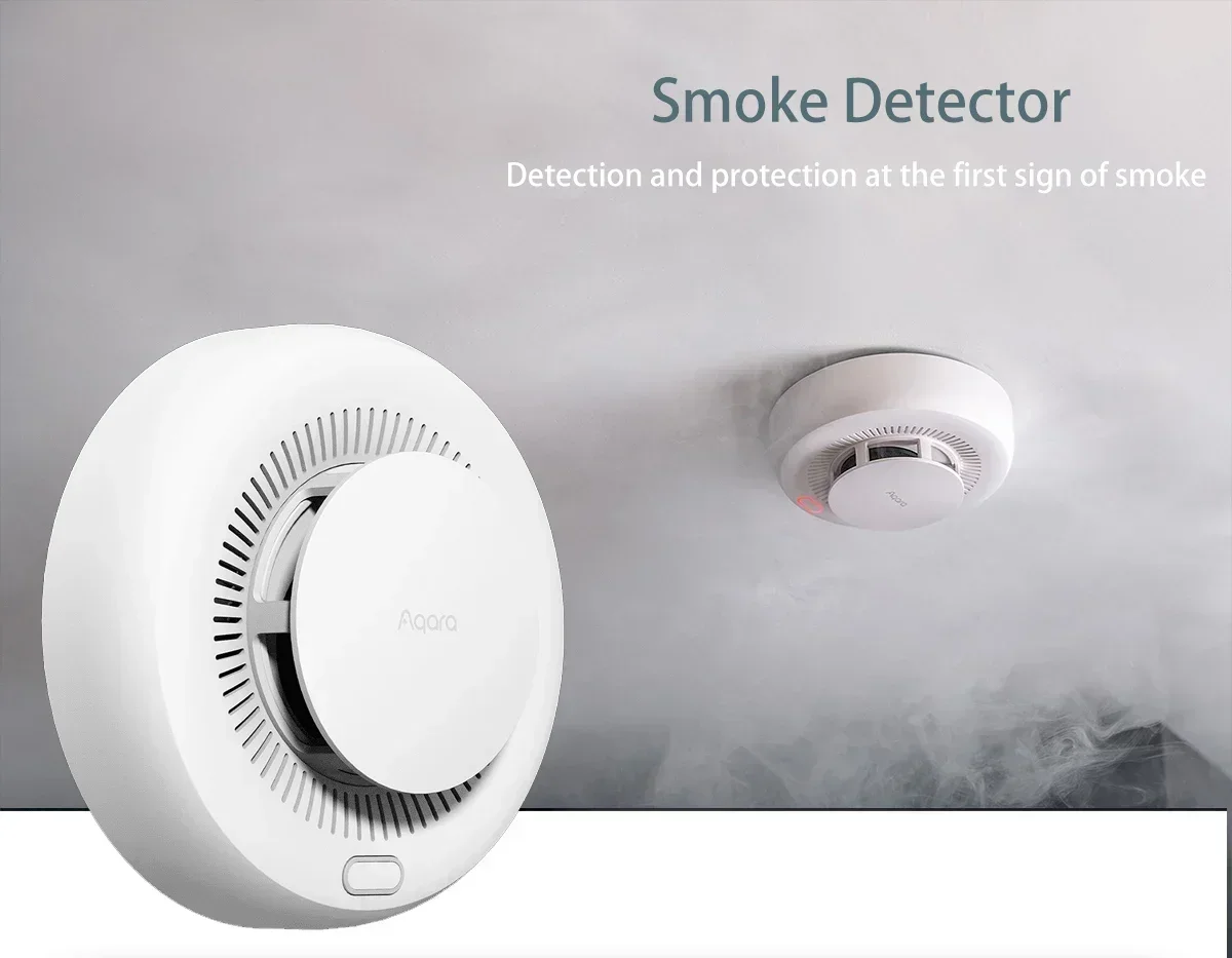 ใหม่ล่าสุด Aqara Smoke Alarm เครื่องตรวจจับก๊าซธรรมชาติที่มีความไวสูงการเชื่อมโยงอัจฉริยะ Smart Home Security สําหรับ Xiao mi mi Home APP