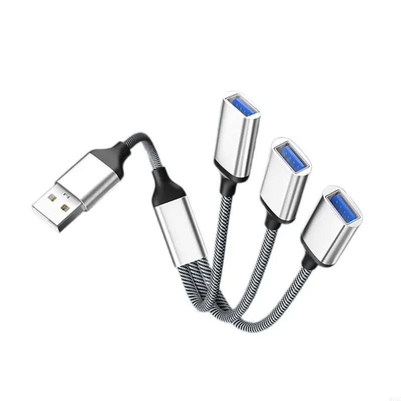 918C 3 في 1 USB2.0 OTG محول USB ذكر التوصيل إلى 3 USB 2.0 أنثى OTG تمديد كابل
