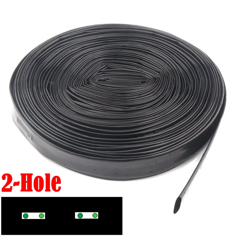 Φ16mm Drip Irrigation Tape 2-Hole Patch Drip Irrigation Hose Garden Streamline Seepage Pipe Agriculture Water Saving Drip Hose