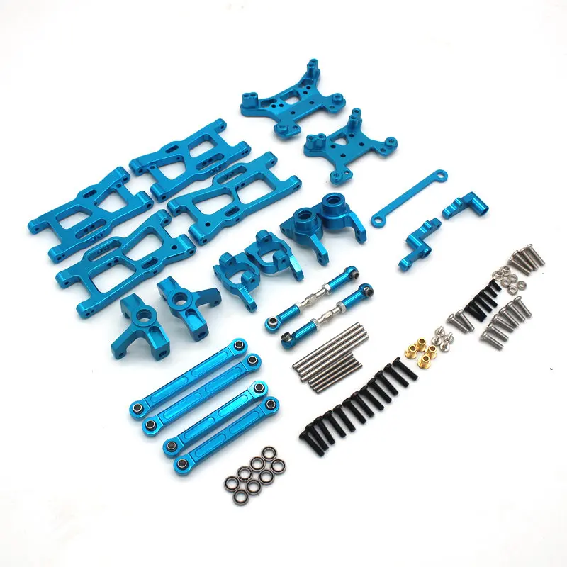 WLtoys 124008 124010 RC 1/12 Metal Upgrade for Remote Control Car Swing Arm Steering Cup 8-Piece Set of Parts
