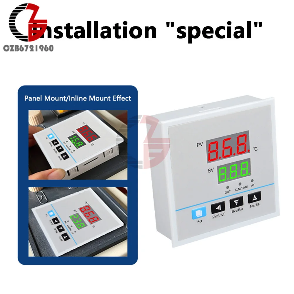 Kiln Furnace Oven Programmable Pid Temperature Controller 220V 30A SSR Relay Output Program Thermostat Thermocouple K-type E-Typ