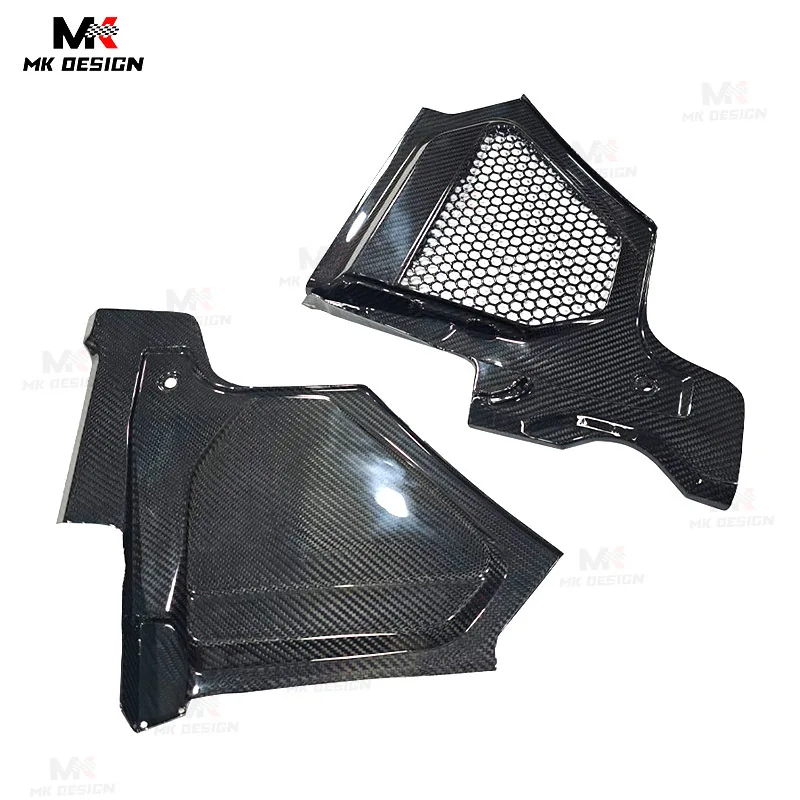 ฝาครอบช่องลมคาร์บอนไฟเบอร์แบบแห้งสำหรับรถยนต์ แผ่นกันฝุ่น