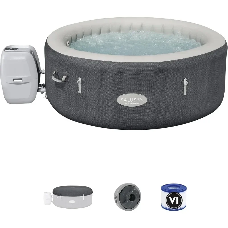 

Bestway SaluSpa Hot Springs Inflatable Hot Tub, Fits Up to 2-4 Persons, Energy-Efficient Portable Spa, Outdoor Blow Up Hottub