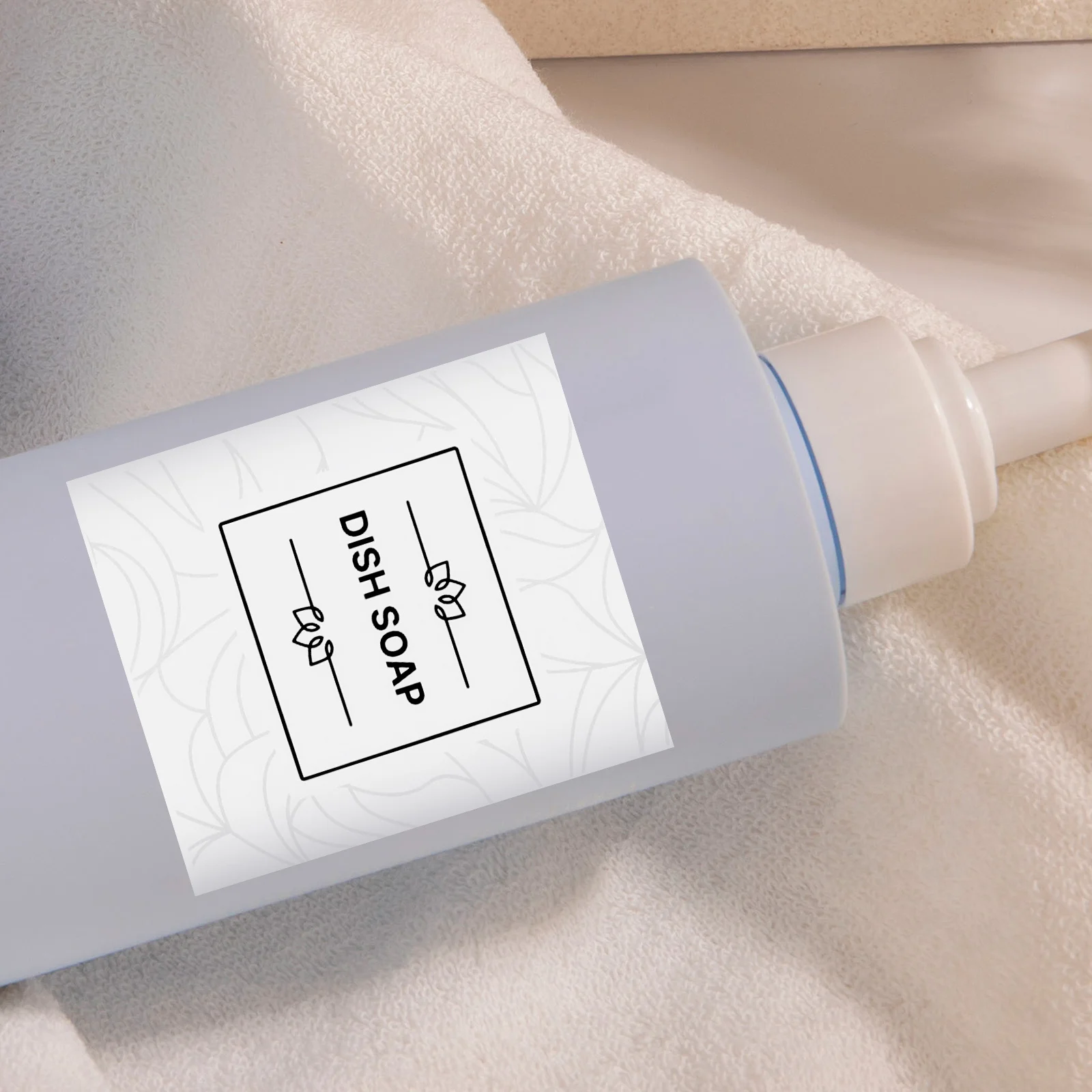 

1Set Waterproof Bathroom Labels Self-Adhesive Shampoo Bottle Stickers Refillable Dispenser Organizing Stickers for Home