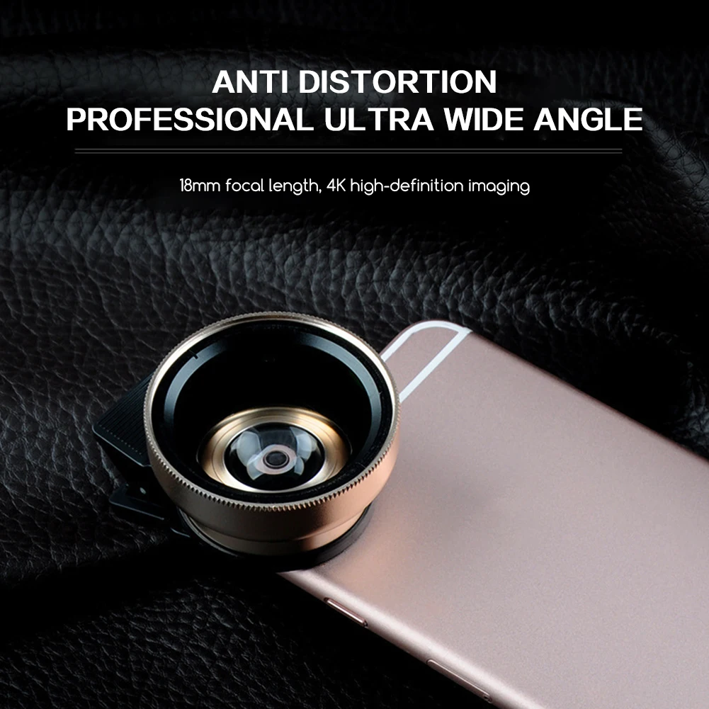 

Universal Clip-On Phone Lens 2 In 1 Clip-on Lens Kit For Vlogging