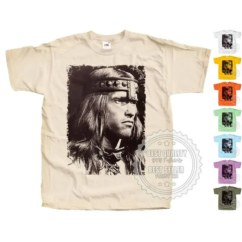 Conan the Barbarian 1982 T SHIRT v35 Poster White Beige Gray sizes S to 5XL
