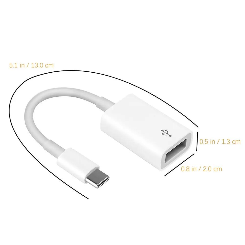 USB-C to USB 3.0 Otg Adapter Premium Pc Material Plug Play Type-C Converter for Phone Tablet Laptop Computer Accessory