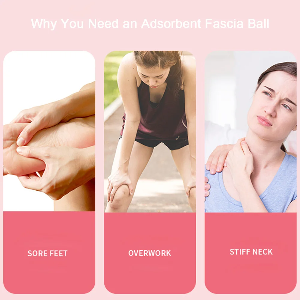 

Silicon Trigger Point Ball with Suction Cup Myofascial Release Ball Fascia Ball for Yoga Physical Therapy Acupoint Massage