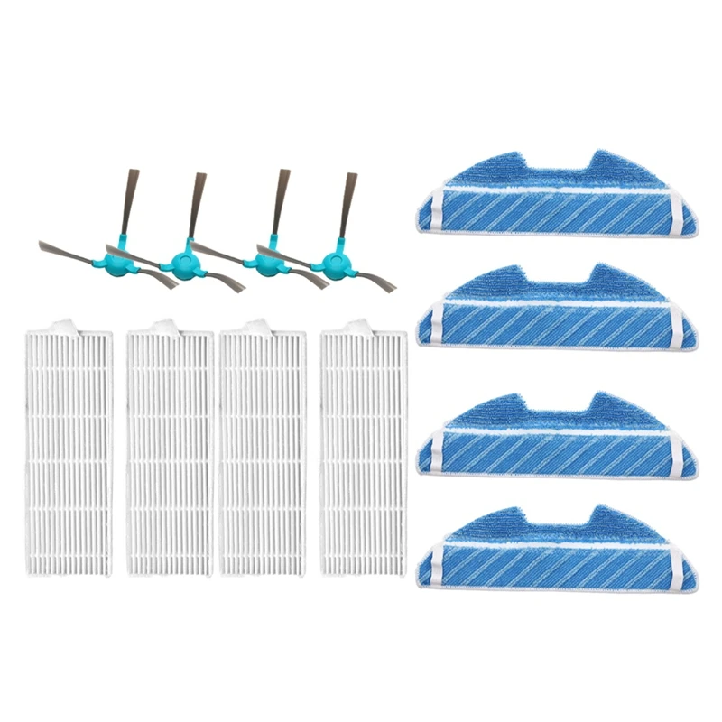 สำหรับ listar RX3 RX5 RX9 RX10/cecotec Conga 1290 1390 1590อะไหล่ทดแทนอุปกรณ์เสริมไม้ถูพื้นแปรงด้านข้างตัวกรอง