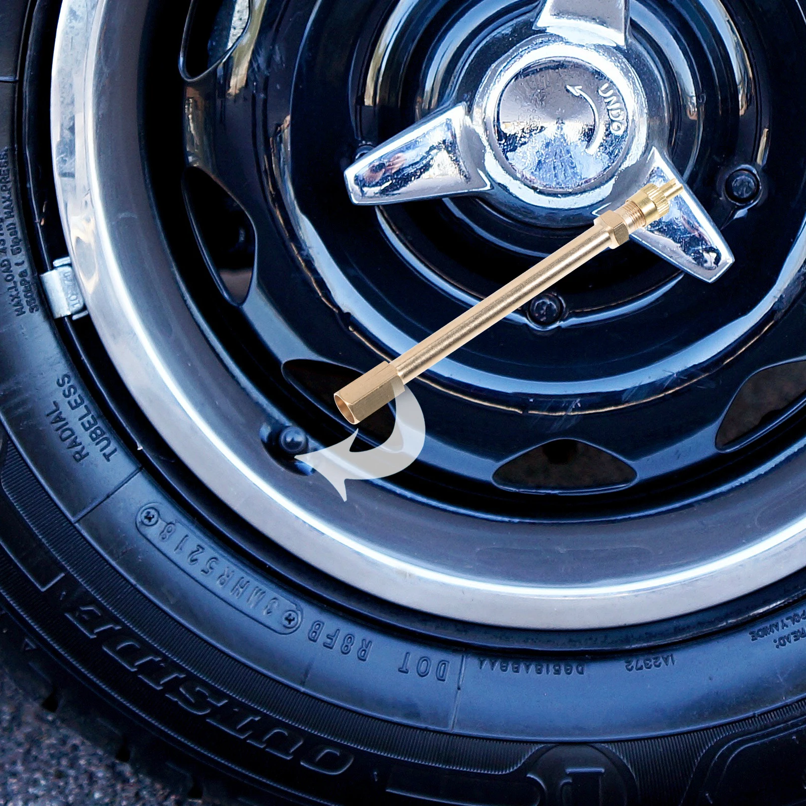 

Brass Tire Valves Extension Adapter for Bicycles Motorcycles RVs Campers Trailers Easy Install Durable Slim Straight Fitting