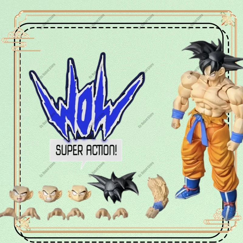 

Совершенно новая популярная потрясающая аниме-фигурка Super Action Studio 1/12 Dragon Ball — Poseable Figure Awakening Goku для коллекции