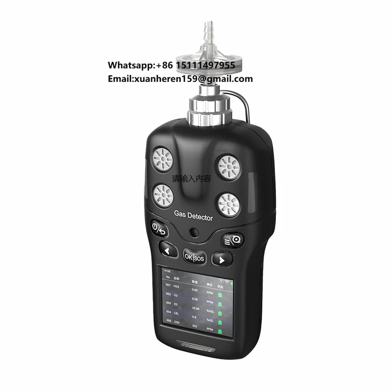 Portable Multifunctional Gas Analyzer Detector Infrared Detection Principle for Aviation Kerosen and Diesel Fuel Gas Analyser