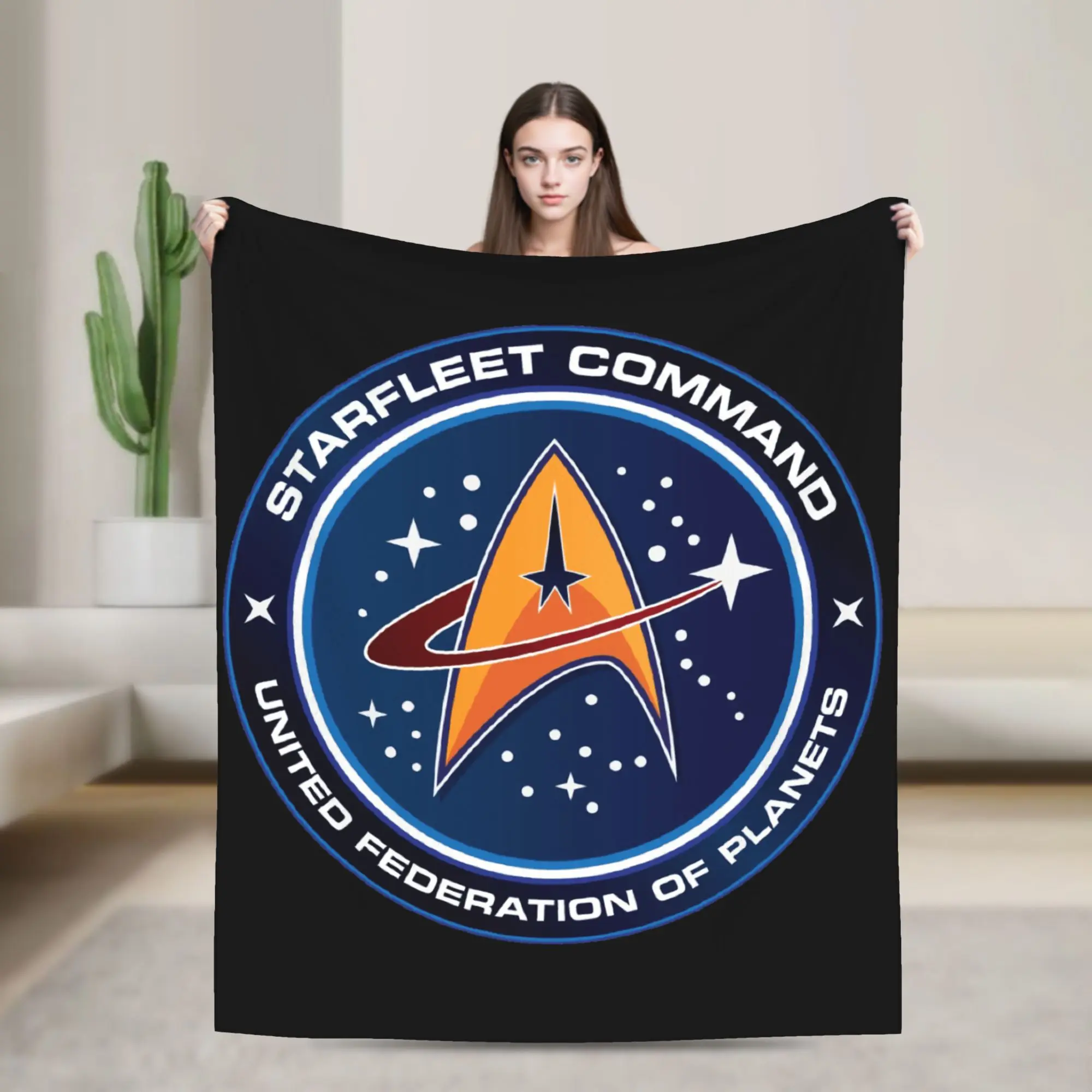 Star Treks Starfleet Blanket Cozy Soft  Throw Blankets for Sofa 50x60 Inch Multi-size Quilt