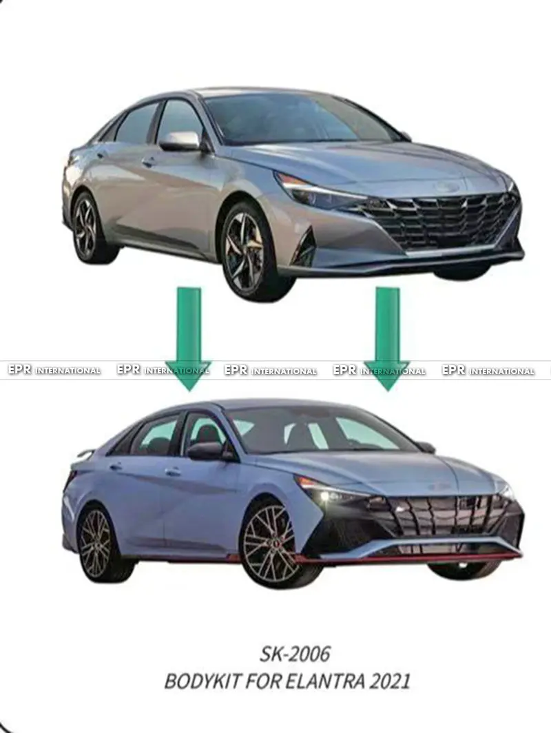 

suitable for 21-22 Hyundai Elantra Avante CN7 N-Type Front Bumper - Pre-Facelift FRP Material Direct Fit