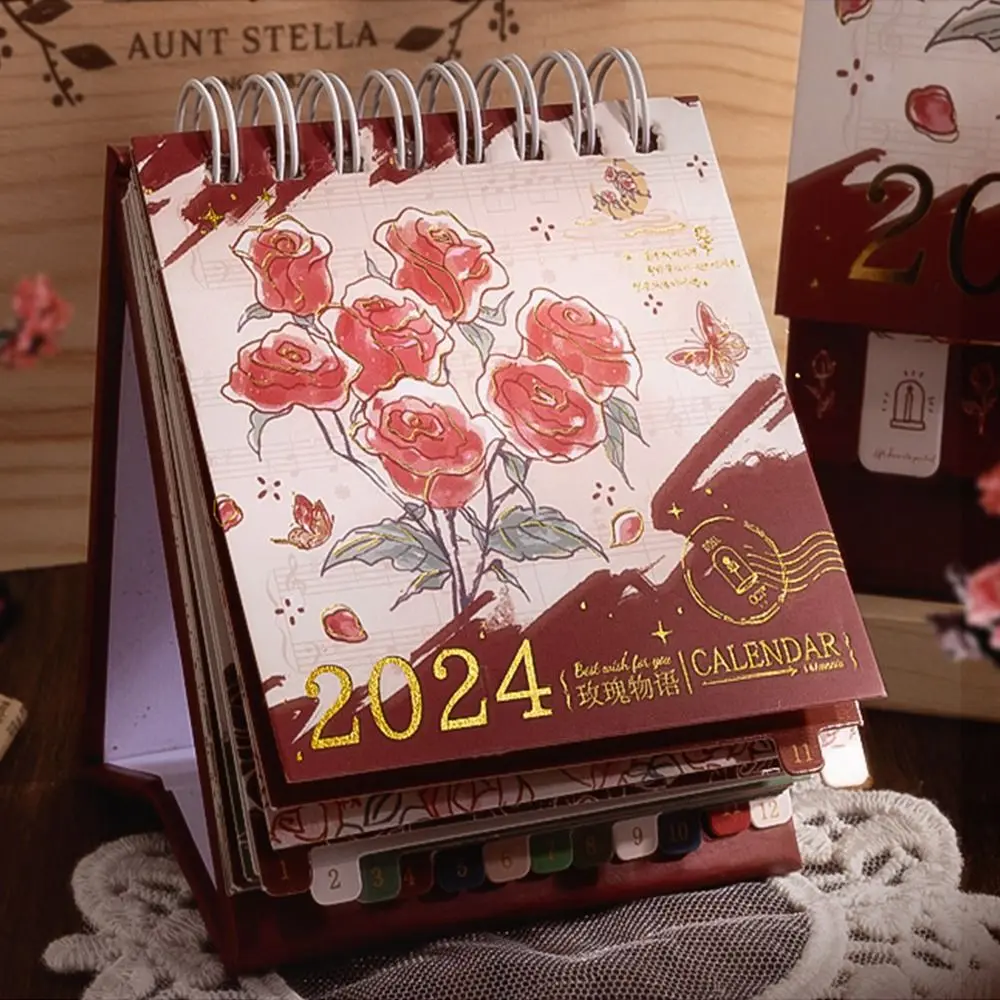 

Agenda Organizer 2024 Calendar Daily Schedule Yearly Agenda Desktop Calendar Schedule Planner Standing Flip Calendar Award Gifts
