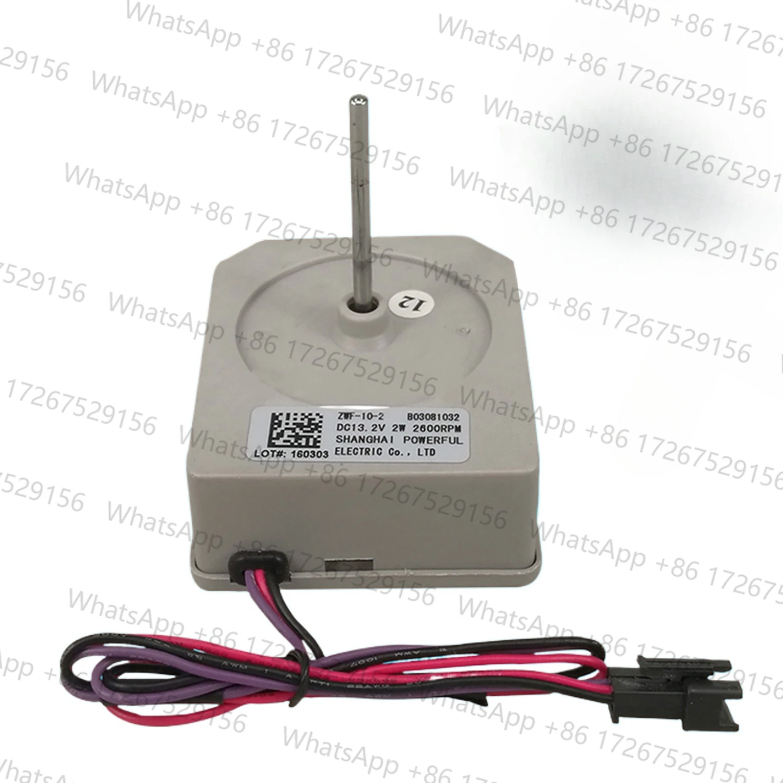 DC Fan Motor ZWF-10-2 B03081032 for MeiLing Rongsheng Double Door Refrigerator Repair Parts DC13.2V 2W