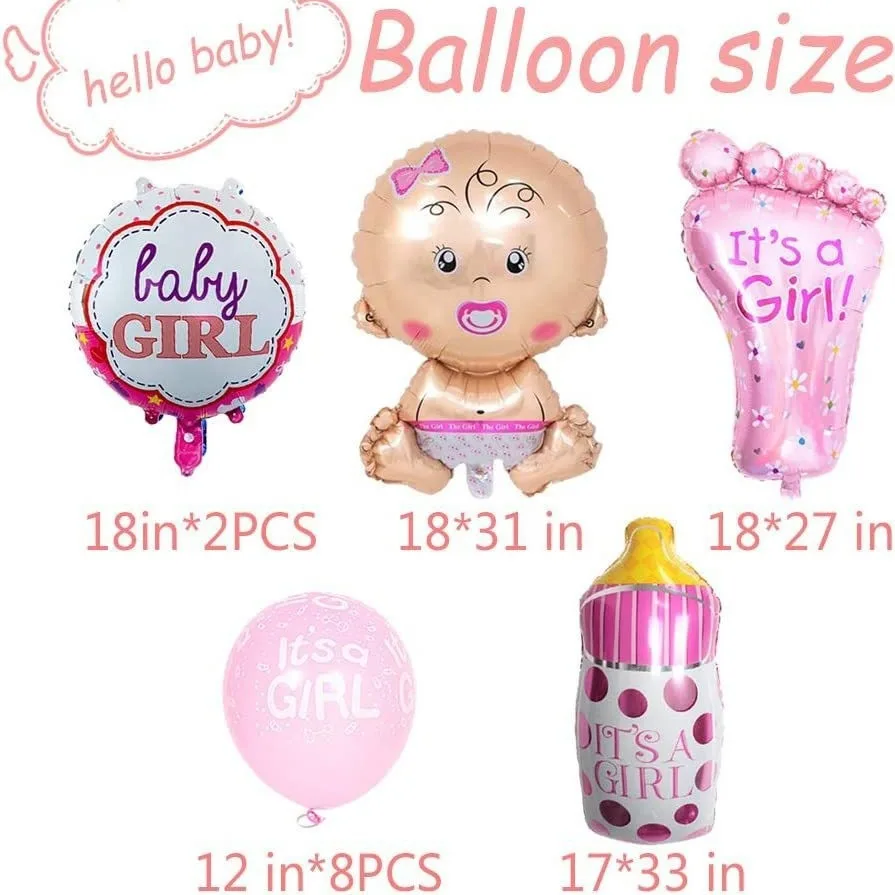 13 Stück Babyparty-Dekoration für Jungen und Mädchen, Es ist ein Junge, es ist ein Mädchen, Baby-Luftballons, Geschlecht offenbaren, Kindergeburtstag, Taufe, Party – Detail 1