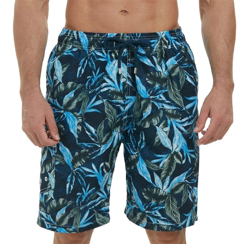 3D Print Casual Fashion Mens Beach Shorts Hawaii Vacation Swim Trunks For Men Floral Short Pants Board Shorts Ropa De Hombre