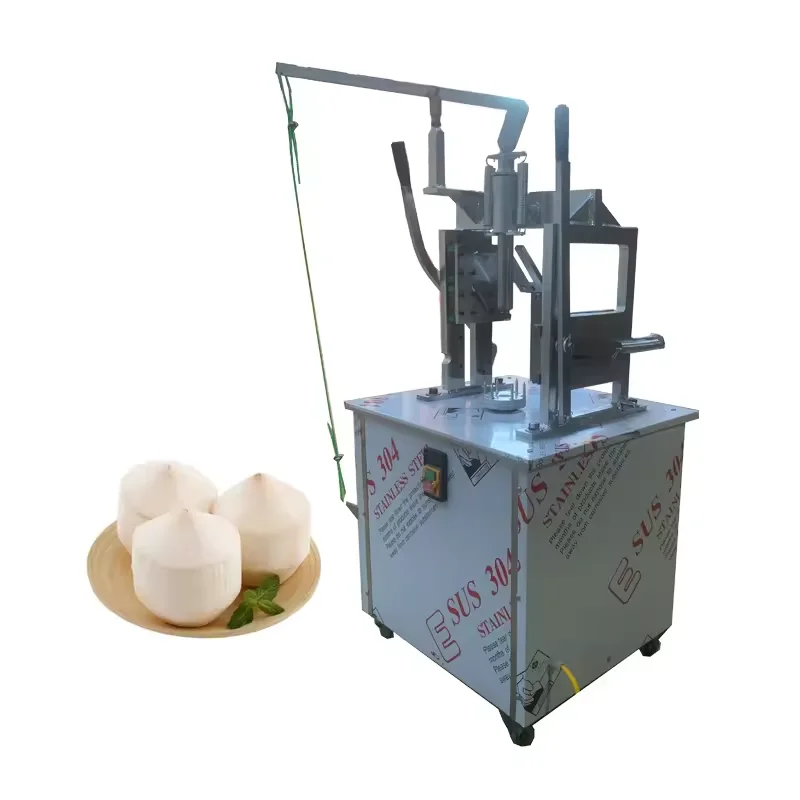 Peladora de coco semiautomática rápida industrial