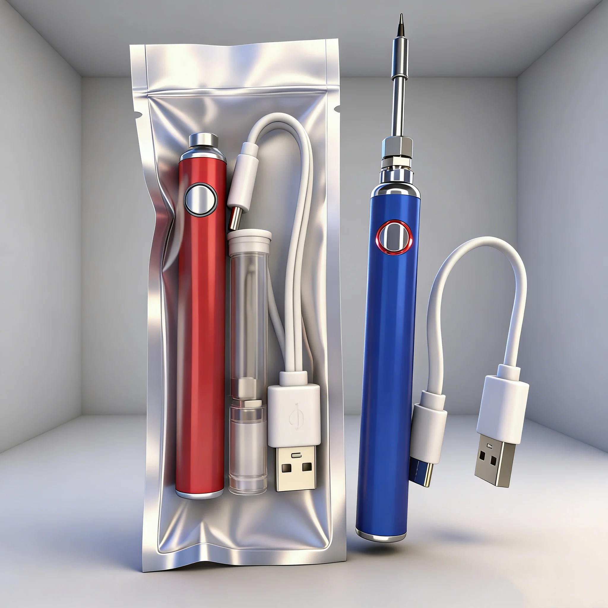 1-5pcs Type-C,Bottom Charging  ,DIY Electric Soldering Iron, 650mAh  510 Thread Battery, Connection Heat Pen Welding